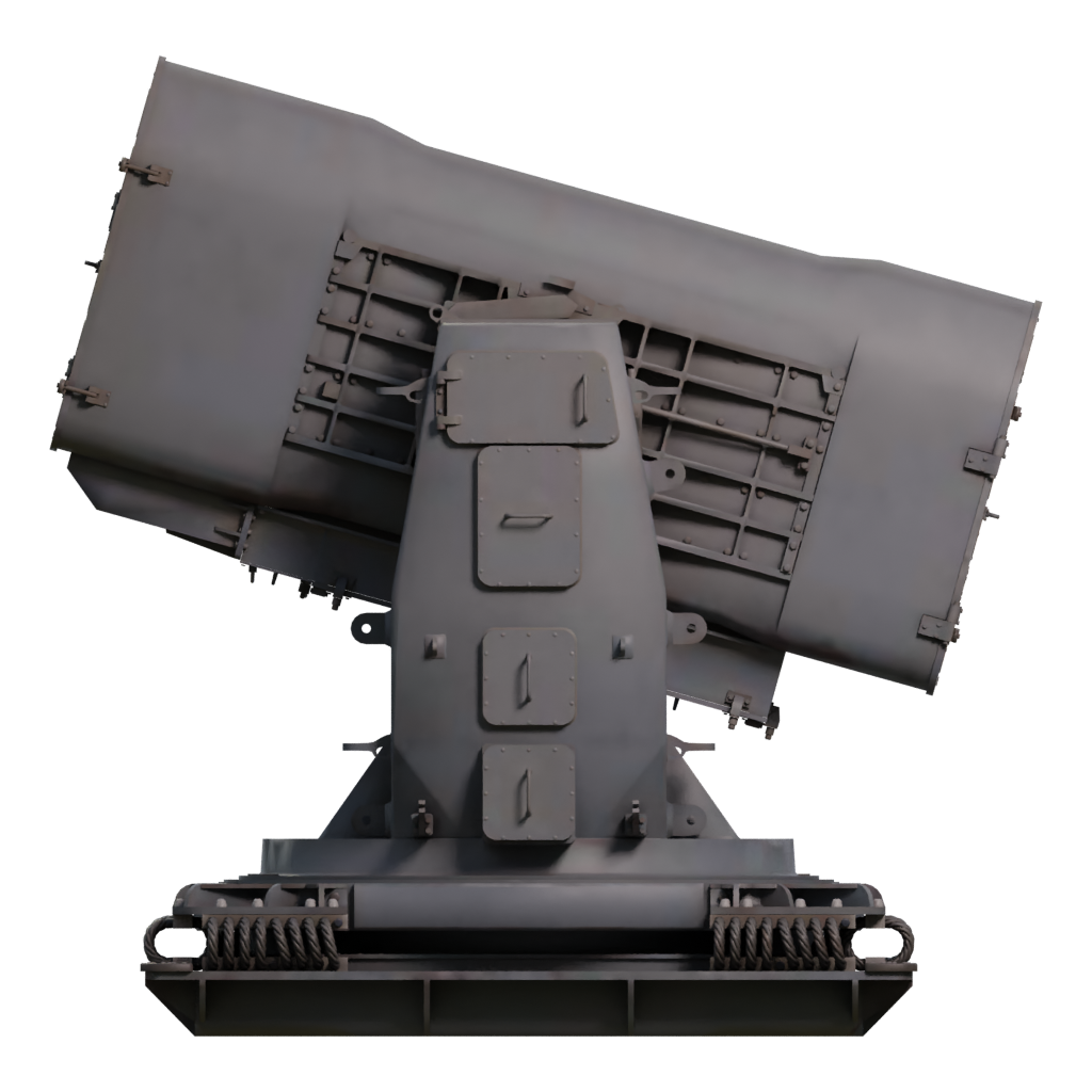 Left view of the Rocketlauncher 3D model