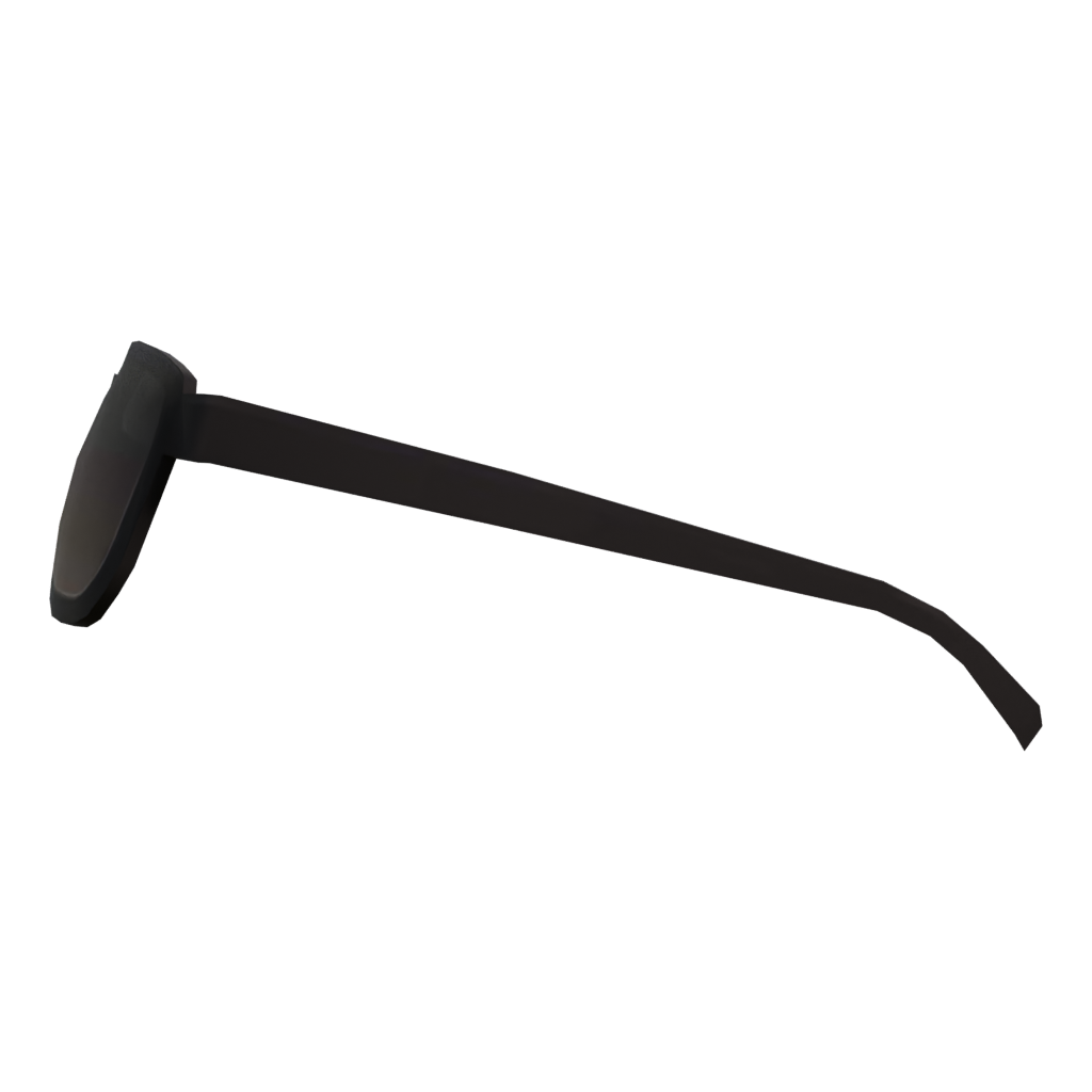 Left view of the Glasses 3D model