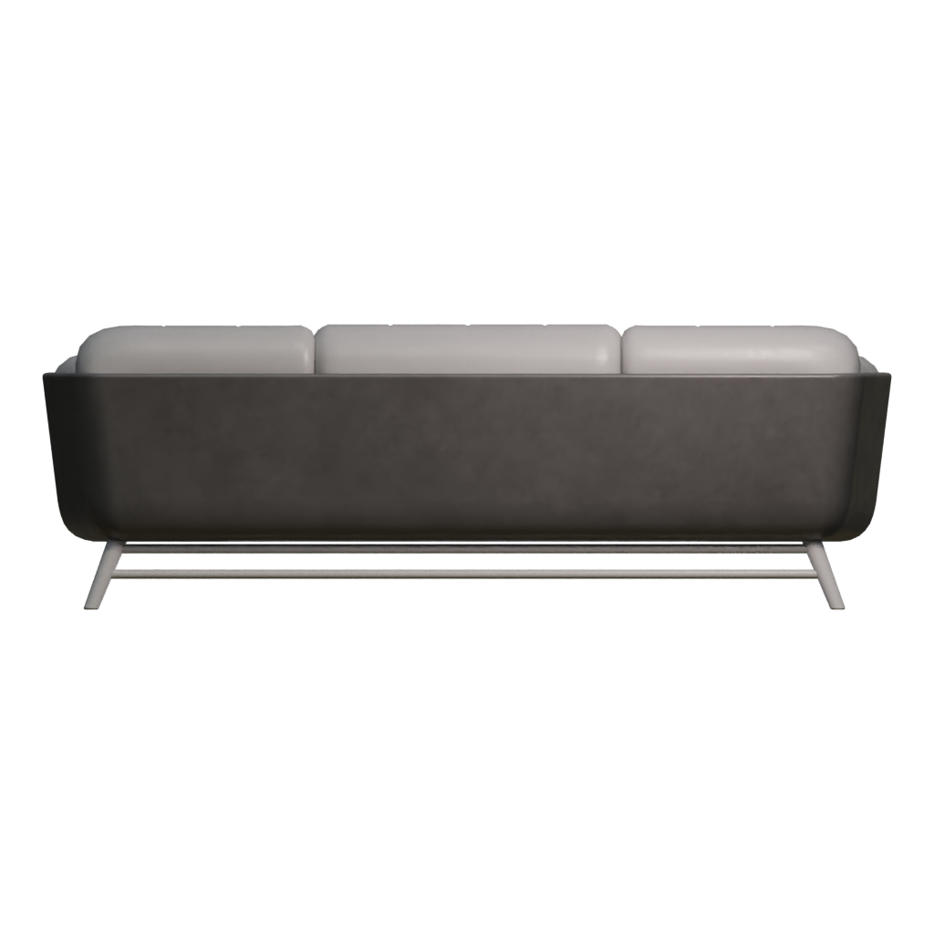 Back view of the Sofa 3D model