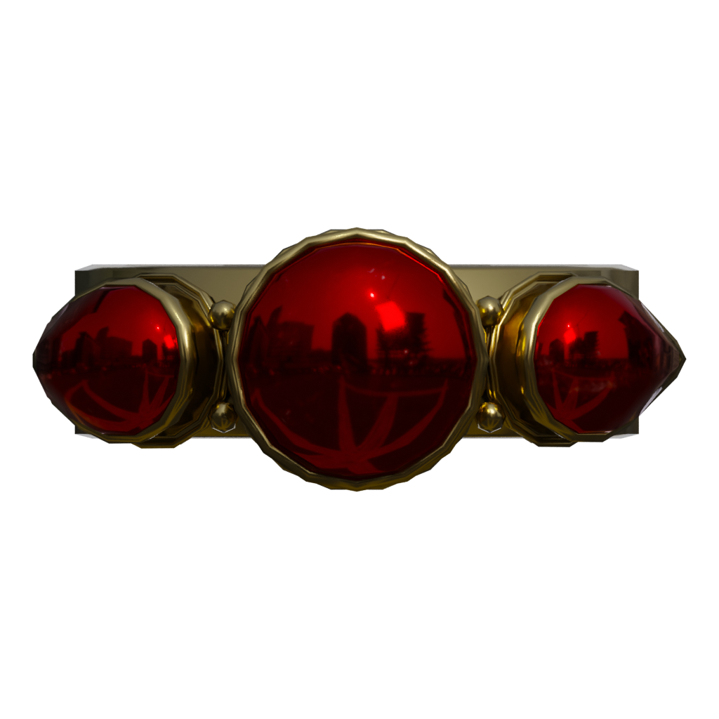 Front view of the Medieval Ring 3D model
