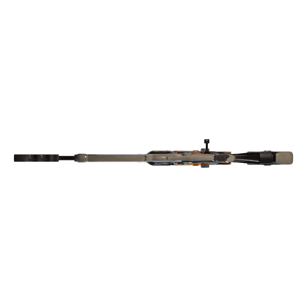Bottom view of the Awp Asiimov 3D model