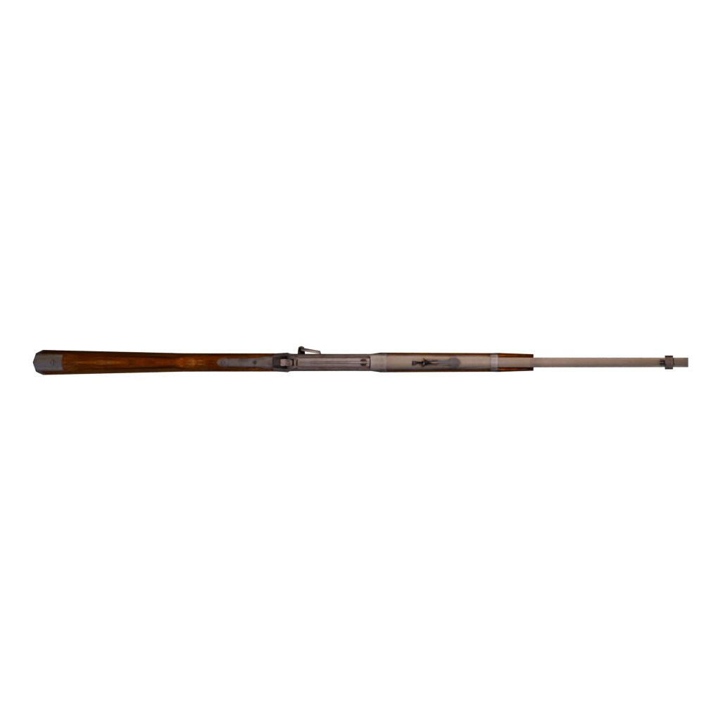 Top view of the Repeater Rifle 3D model