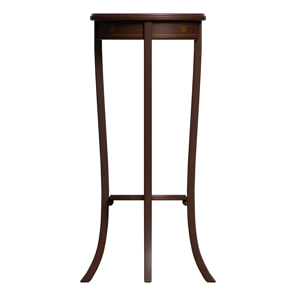 Front view of the Side Table Tall 3D model