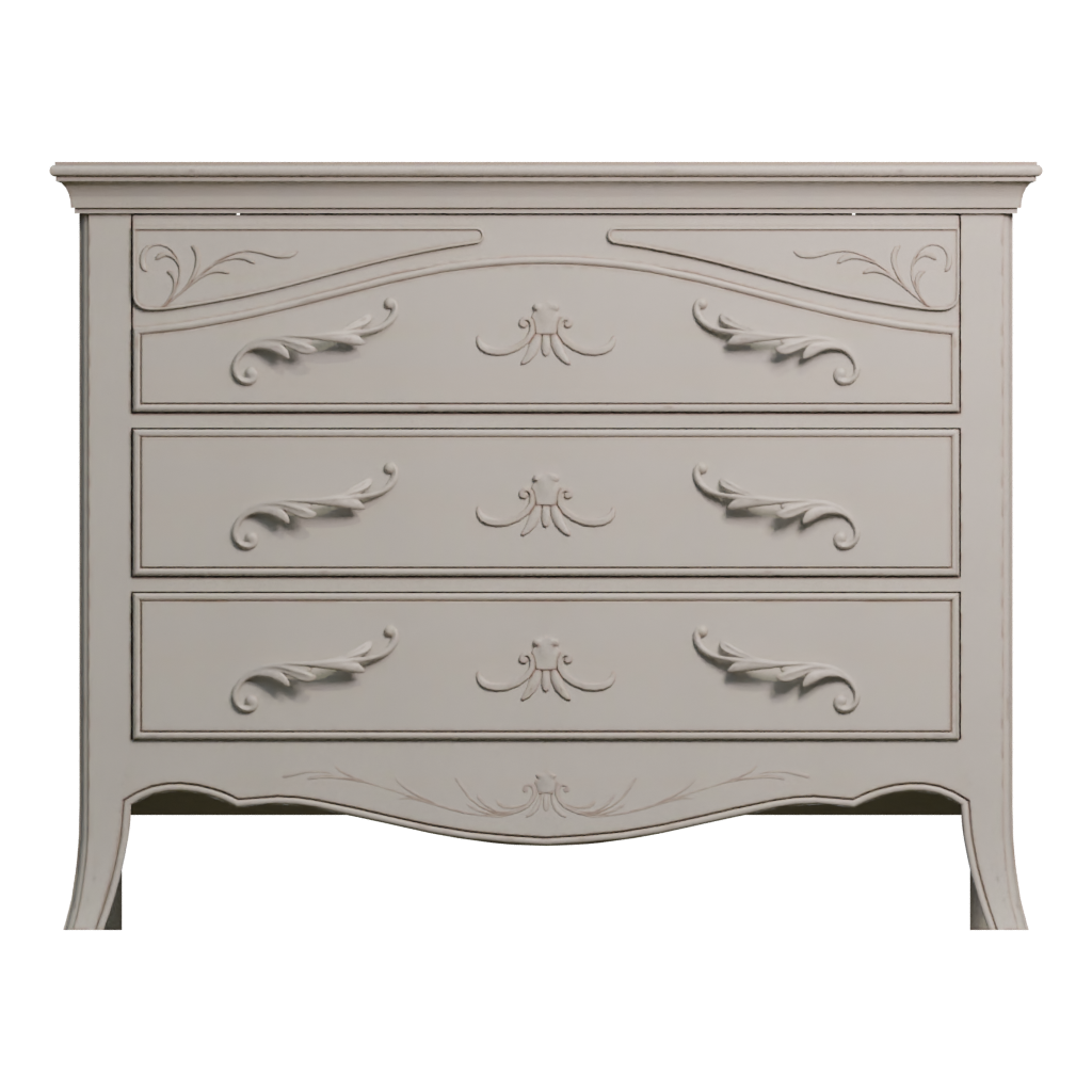 Front view of the Bedsidetable 3D model