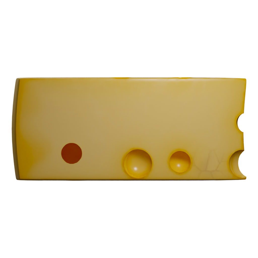 Right view of the Door Stopper Cheese 3D model