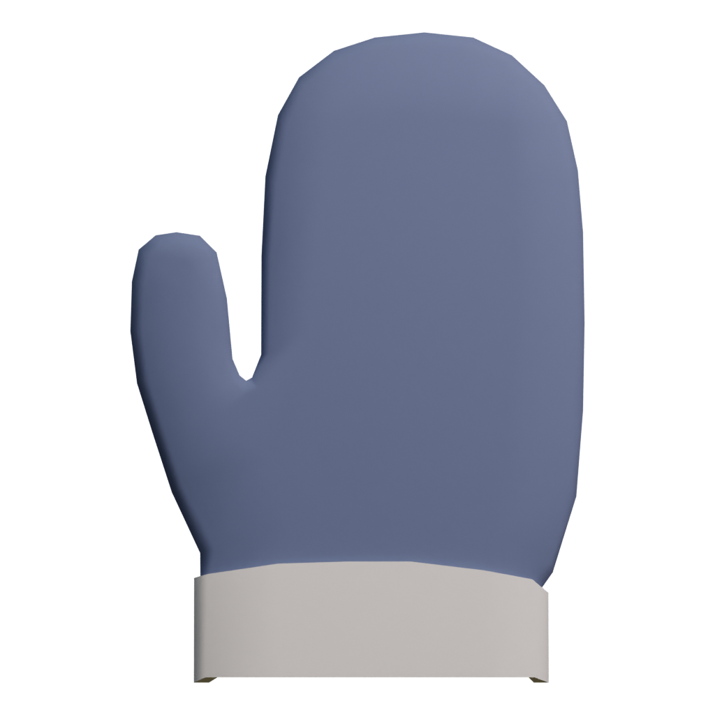 Back view of the Mitten 3D model
