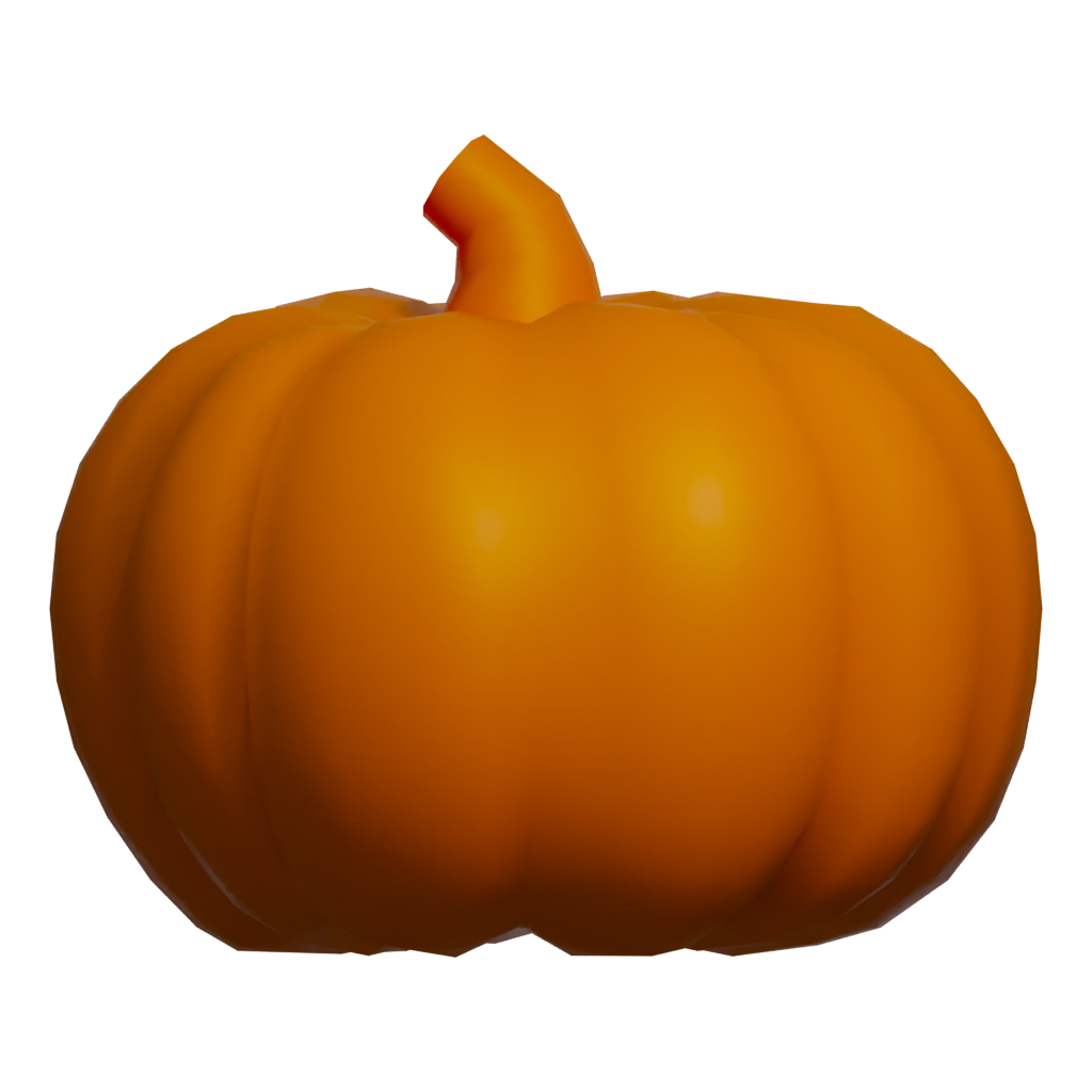Back view of the The Pumpkin 3D model