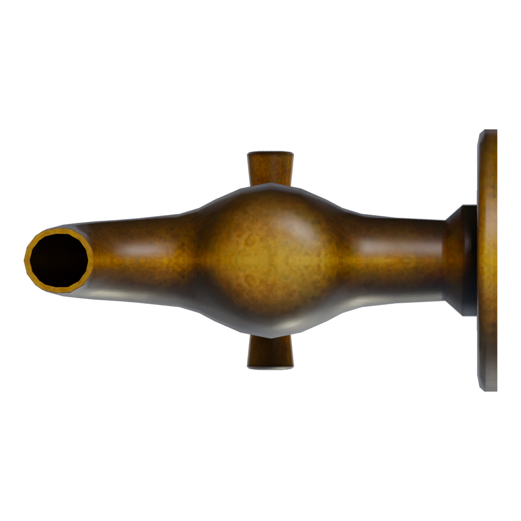 Bottom view of the Fountain 3D model