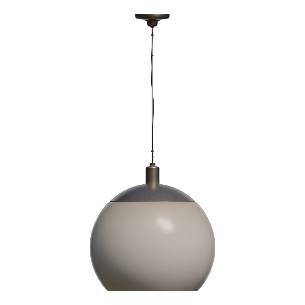 Back view of the Modern Ceiling Lamp 3D model