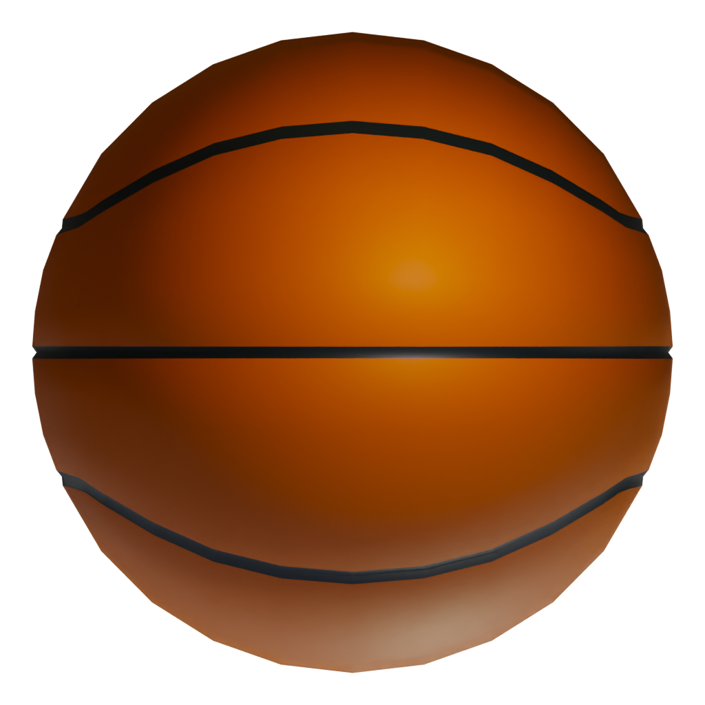 Bottom view of the Basket Ball Size 7 3D model