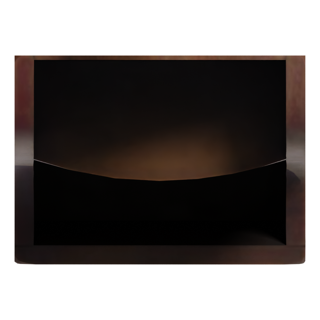 Top view of the Painted Wooden Shelves 3D model