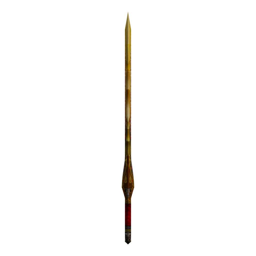 Right view of the Low Poly Sword 3D model