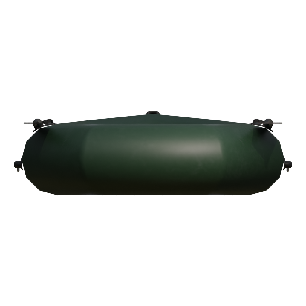 Back view of the Rubber Boat 1 3D model