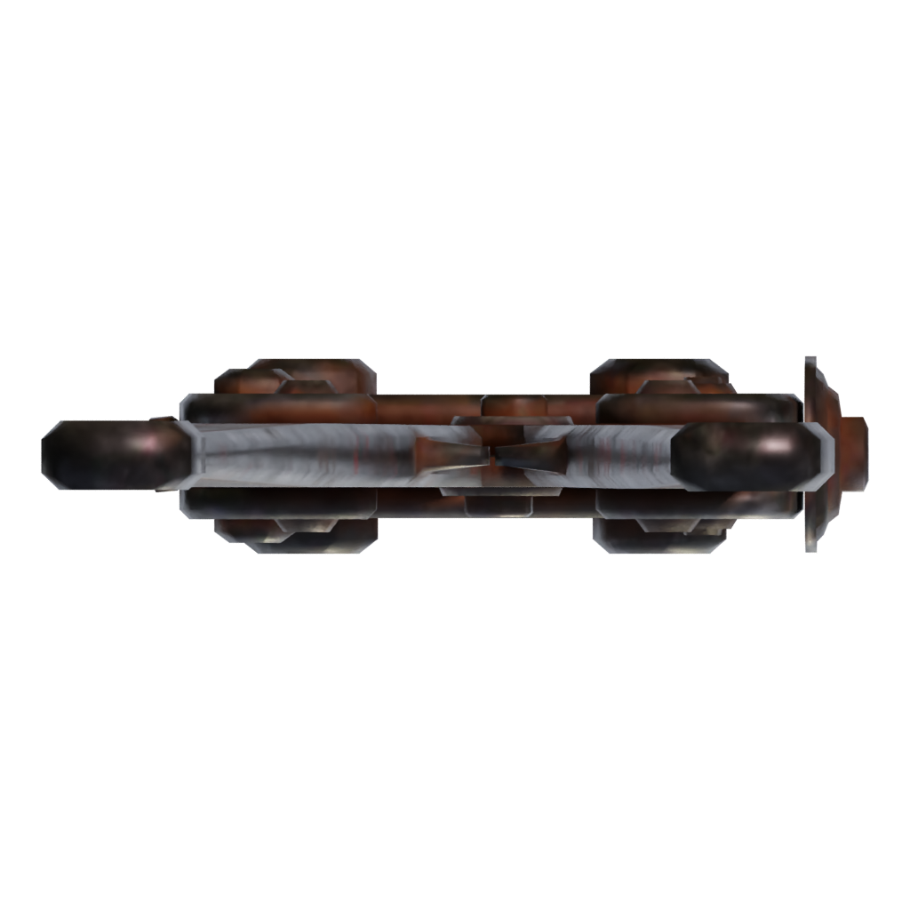 Bottom view of the Bolt Cutters 3D model