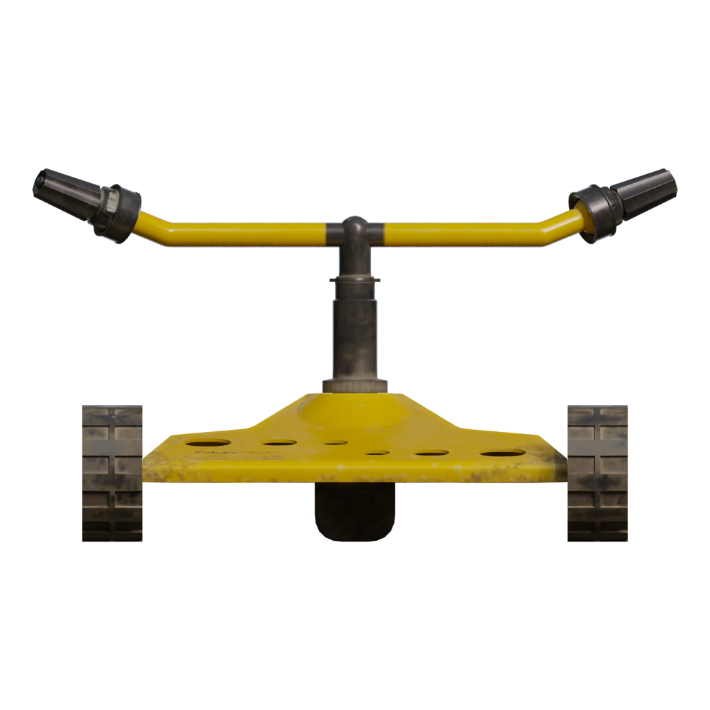 Back view of the Garden Sprinkler 3D model