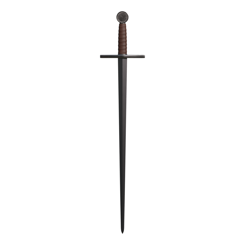 Front view of the Sword 3D model
