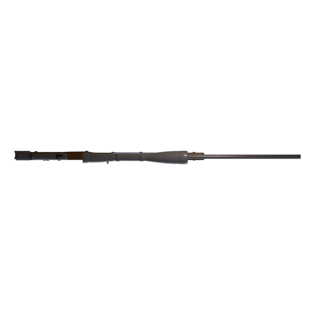 Top view of the Sniper 3D model