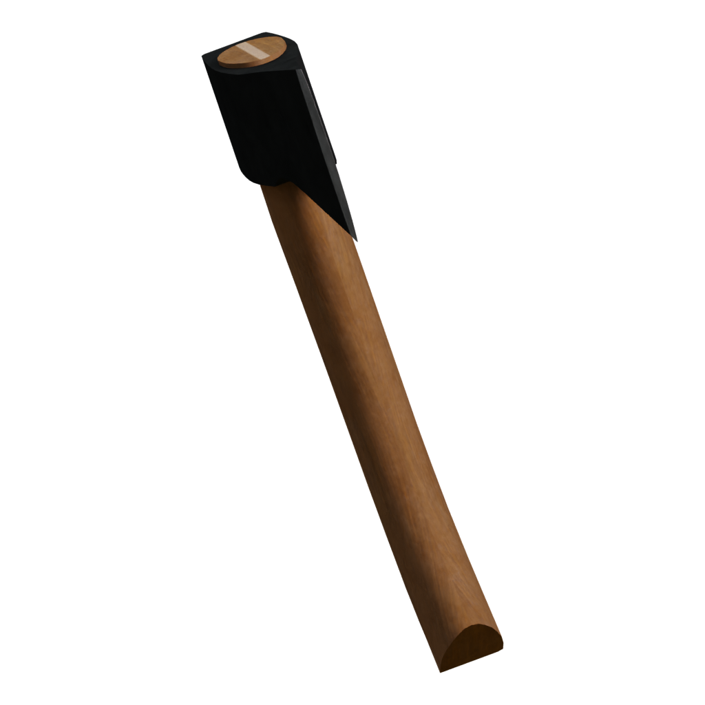 Right view of the Hatchet 3D model
