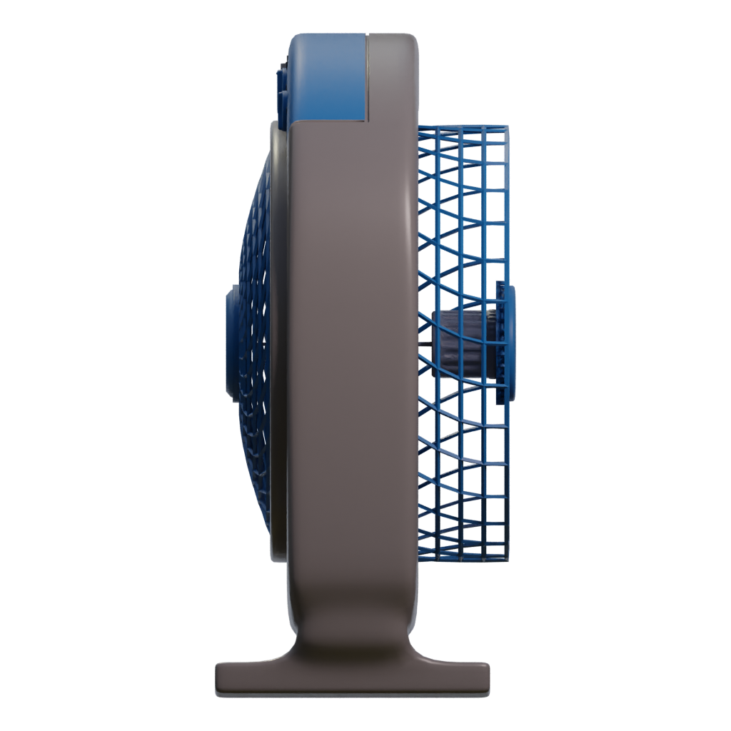 Left view of the Table Fan Ventilador De Mesa Ventilator 3D model