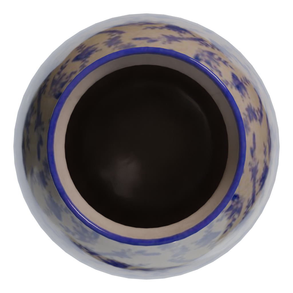 Top view of the Antique Ceramic Vase 3D model