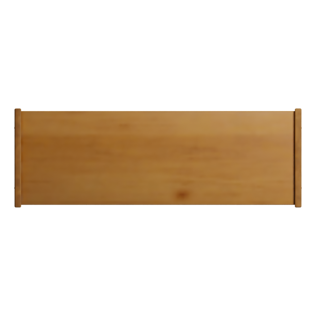 Bottom view of the Wooden Display Shelves 3D model