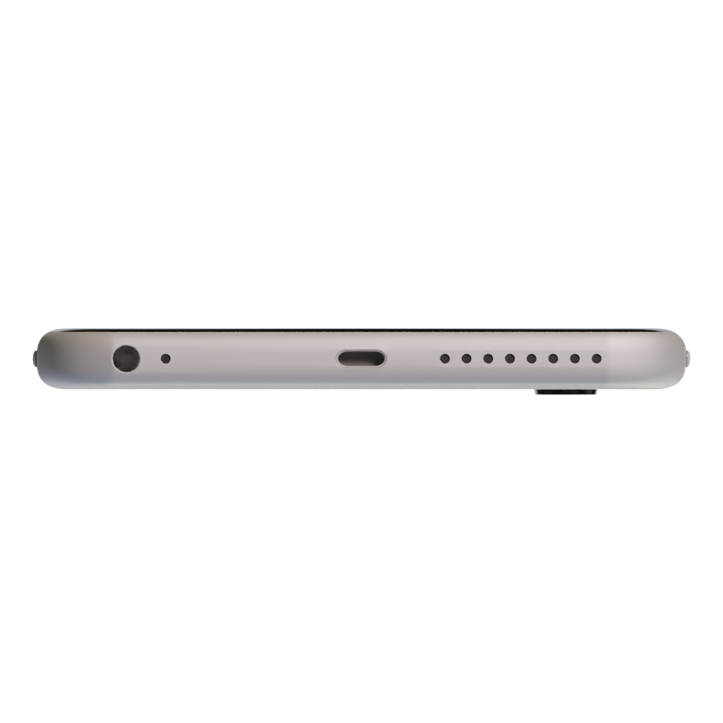 Bottom view of the Phone 3D model