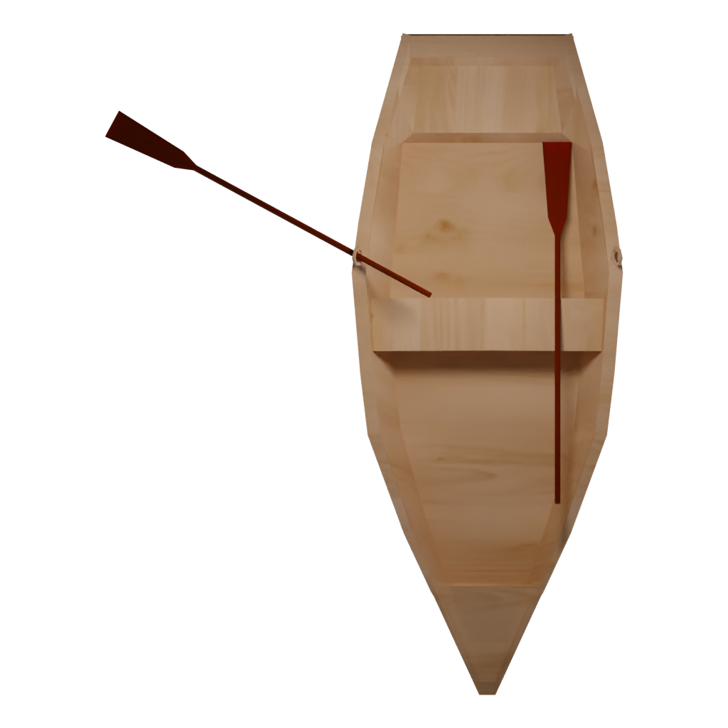 Top view of the Boats 3D model