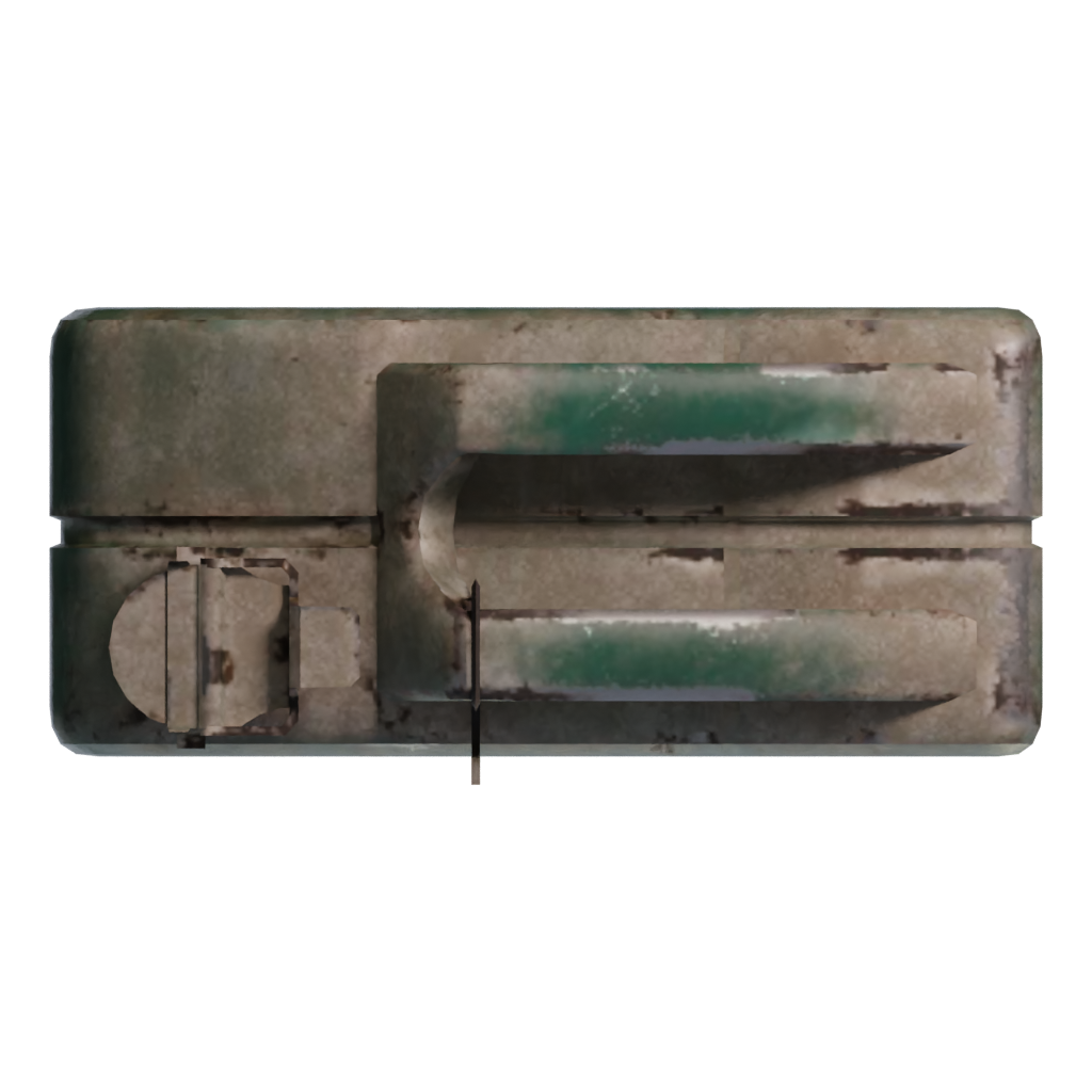 Top view of the Jerrycan Canister 3D model