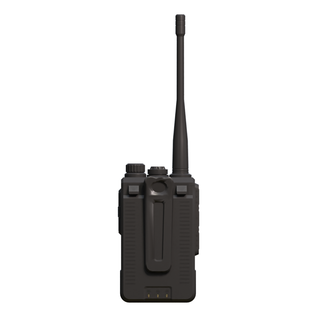 Back view of the Walkie Talkie Dual Band Fm Transmitter 3D model