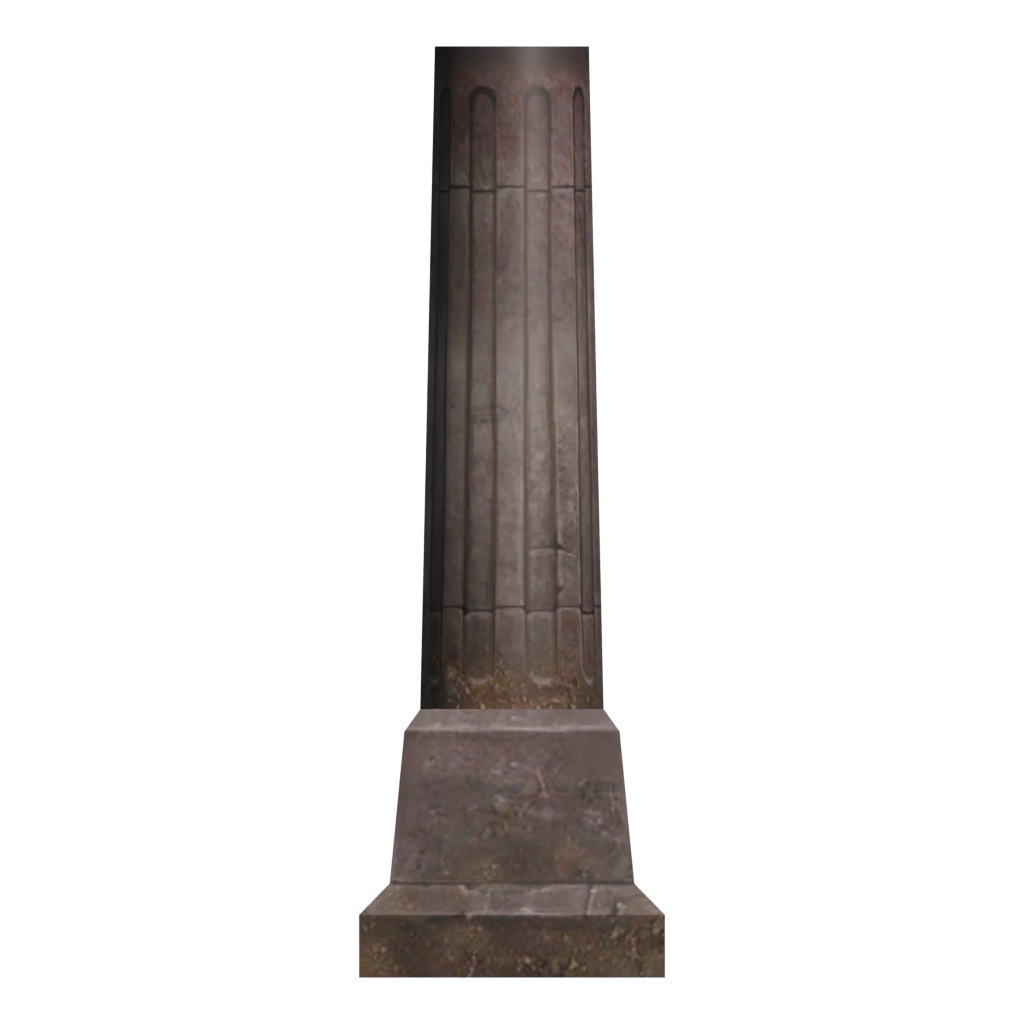 Back view of the Decoration 3D model