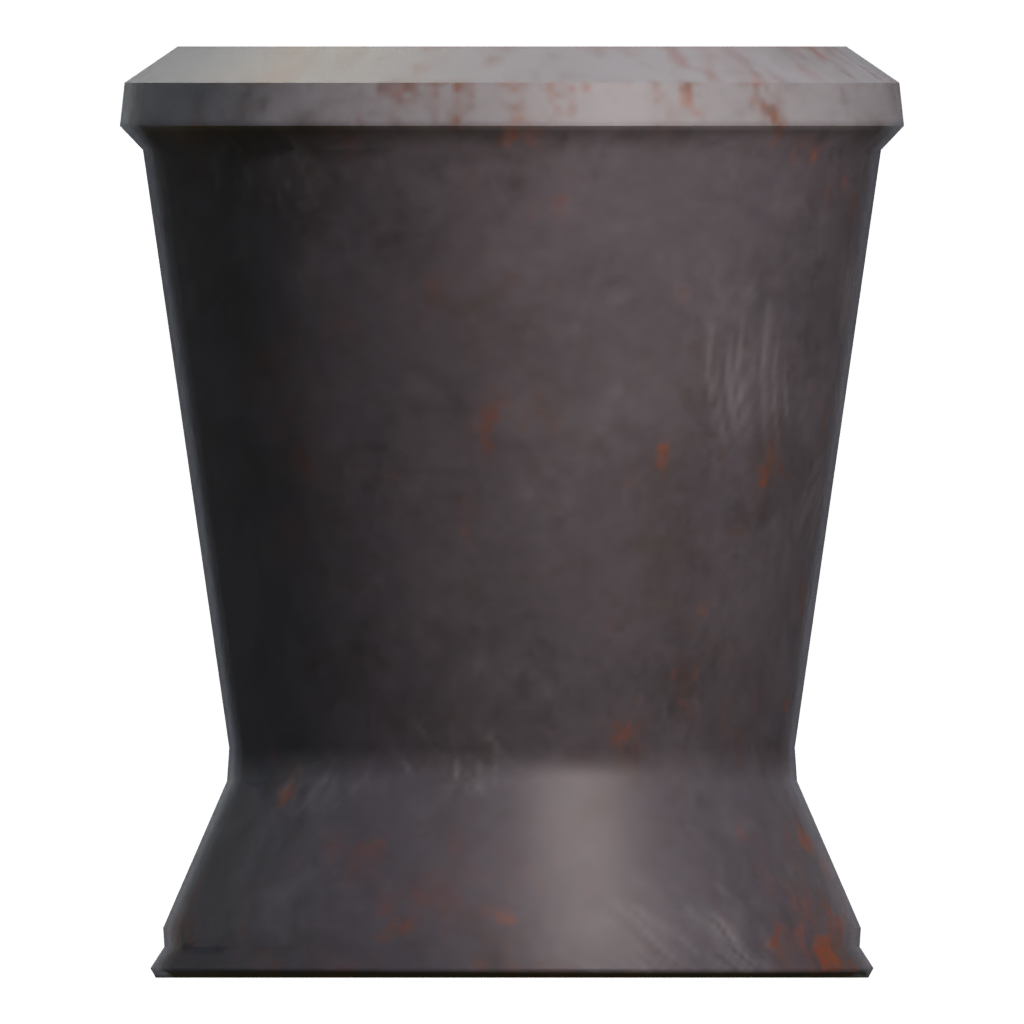 Left view of the Medieval Tavern Water Cup 3D model