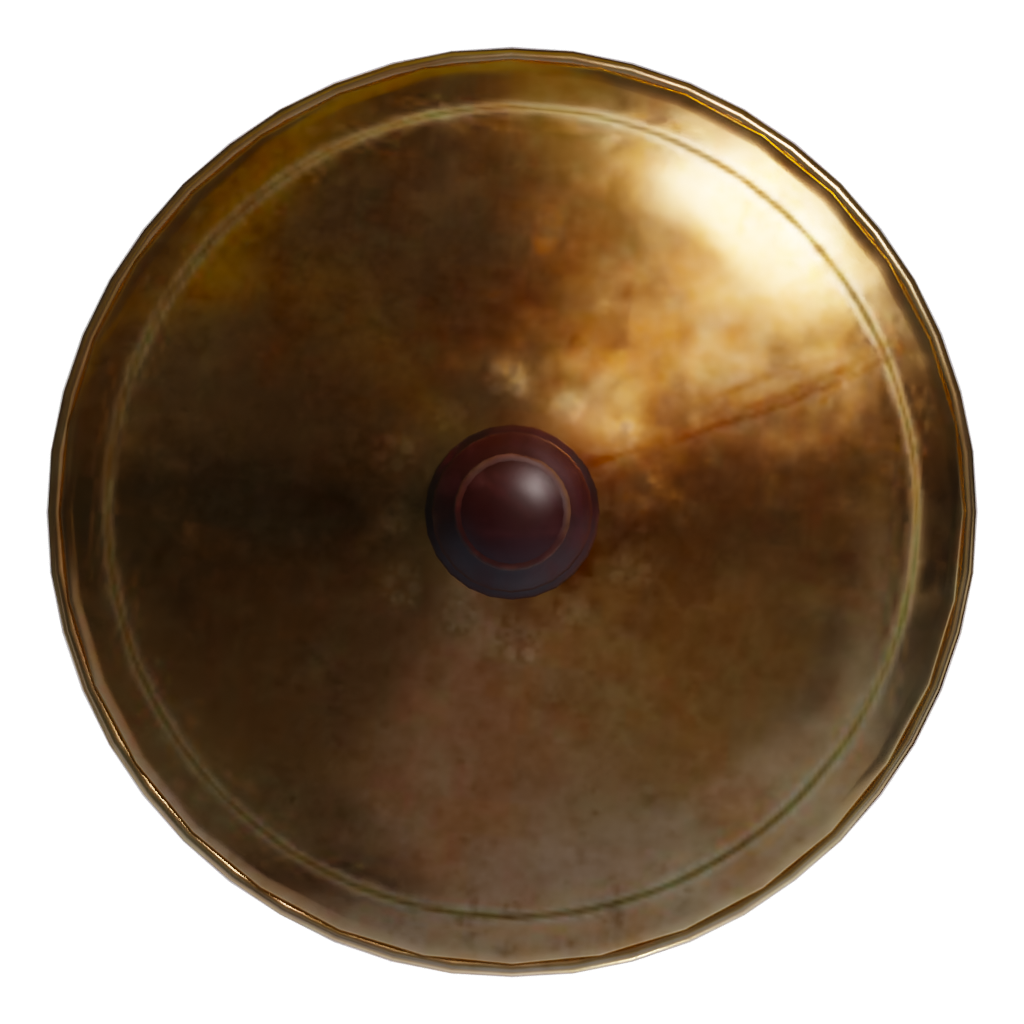 Top view of the Brass Pot 3D model