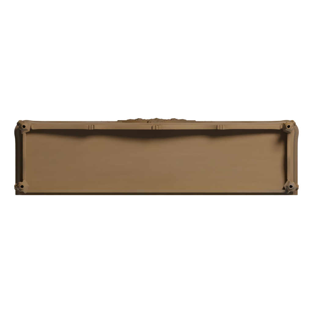 Bottom view of the Bottle Showcase 3D model