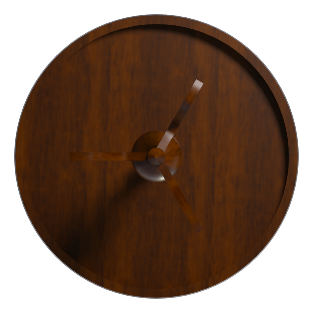 Bottom view of the Table 3D model