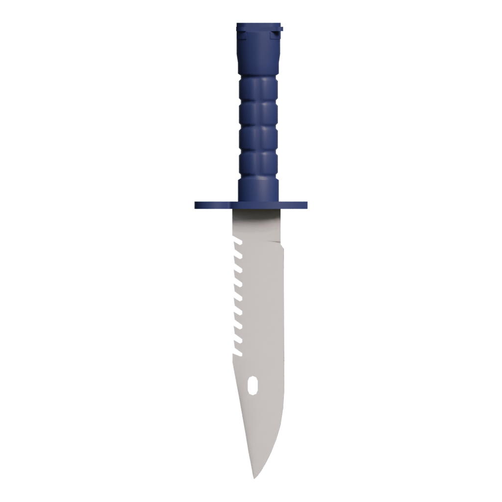 Back view of the Knife M9 3D model