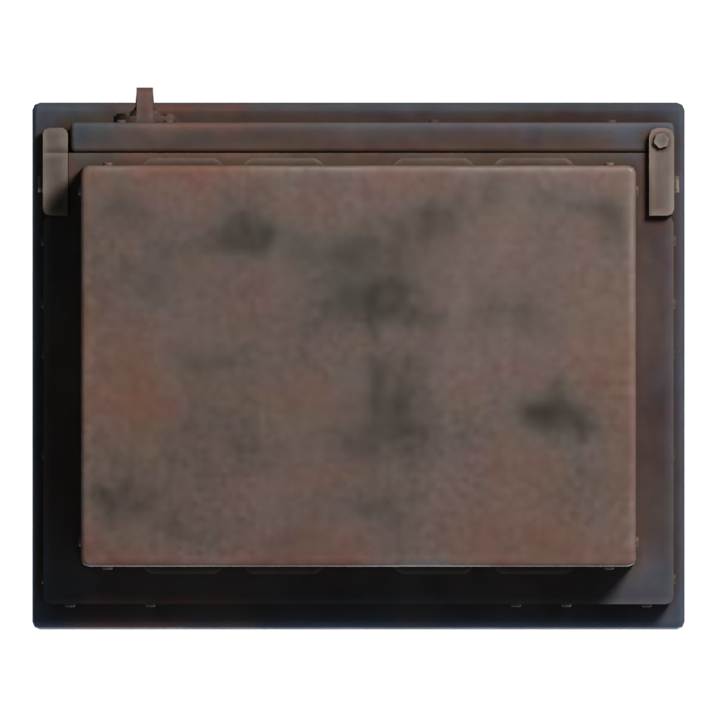 Bottom view of the Utility Box 3D model