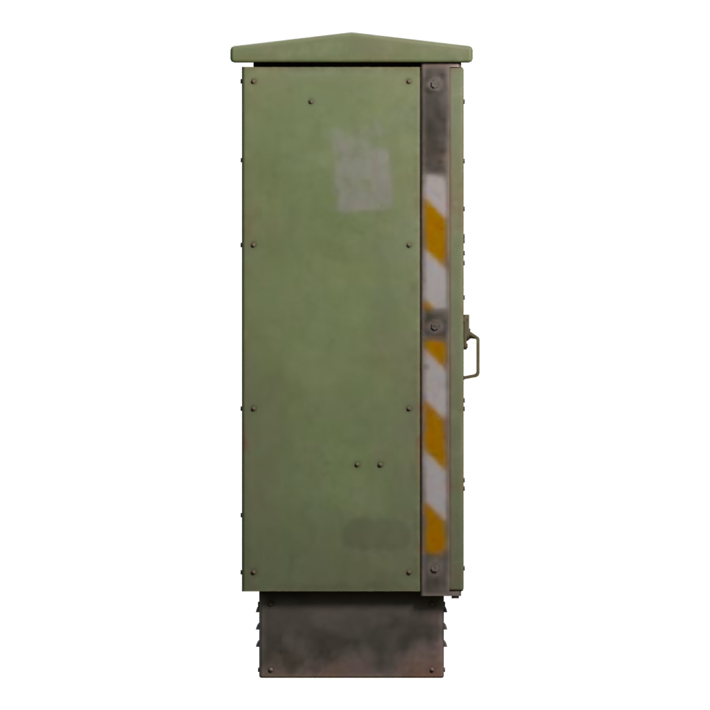 Right view of the Utility Box 3D model