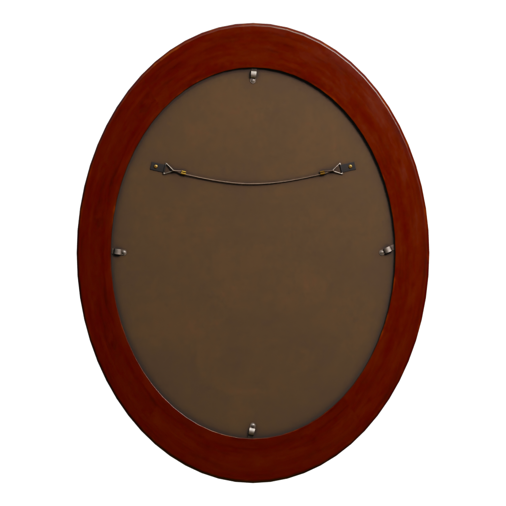 Back view of the Hanging Picture Frame 3D model