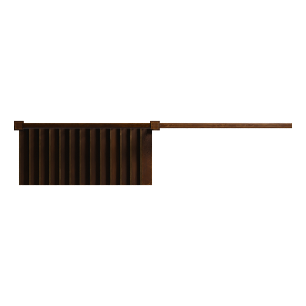 Top view of the Stairs 3D model