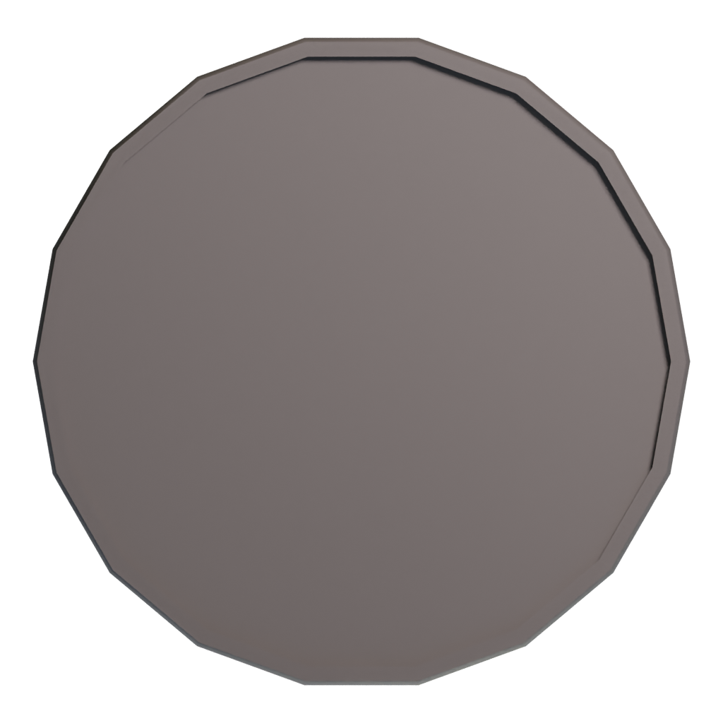 Bottom view of the Barrel 3D model