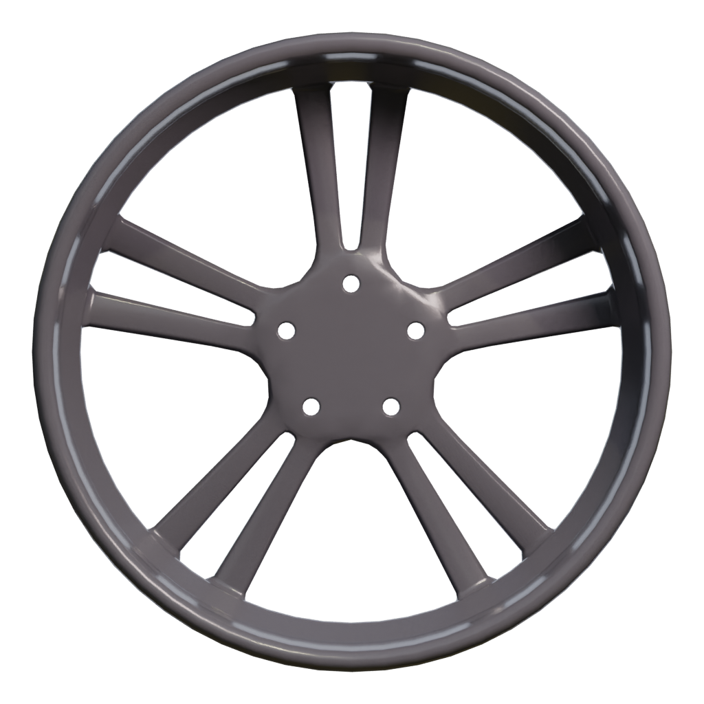 Back view of the Wheel 3D model