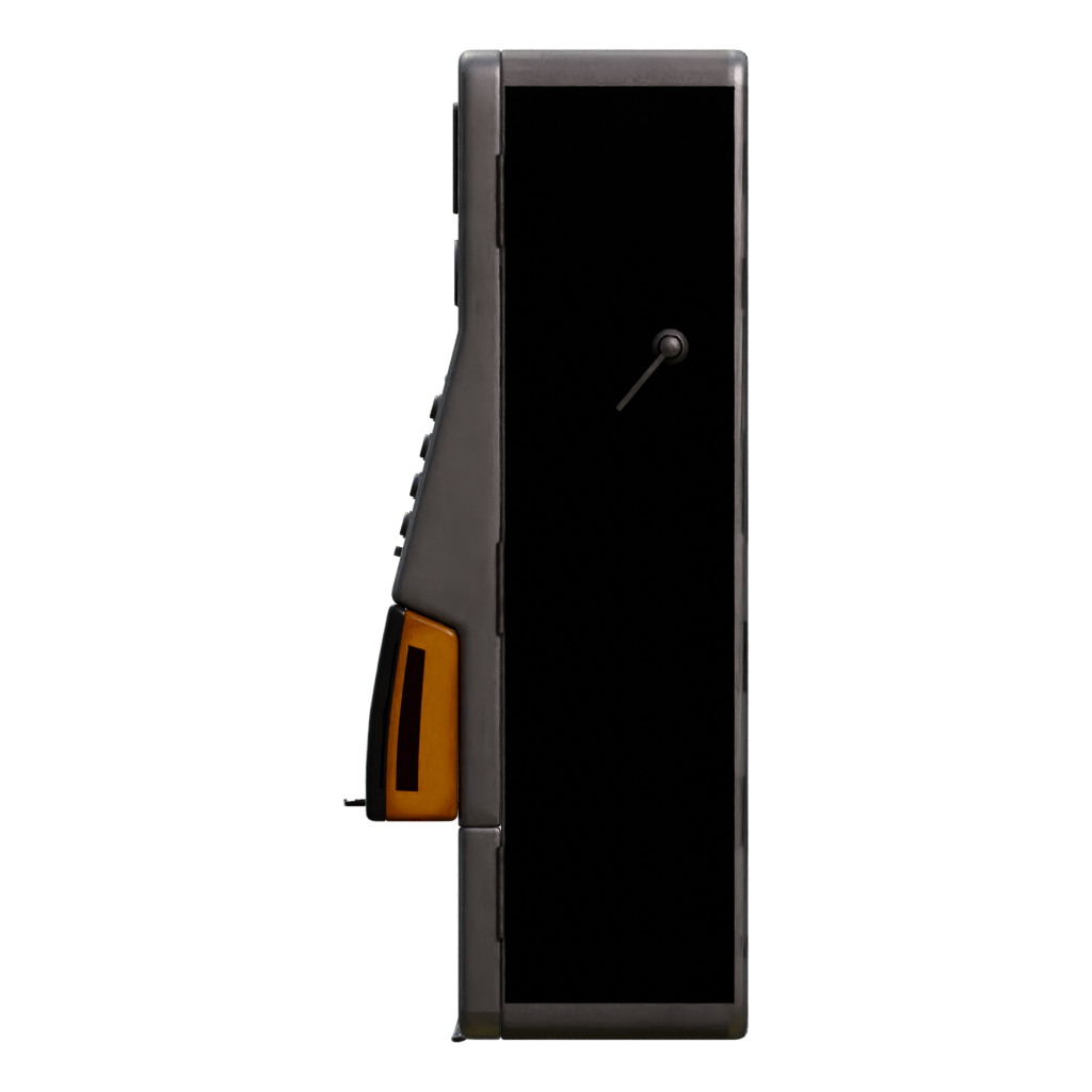 Left view of the Korean Public Payphone 3D model