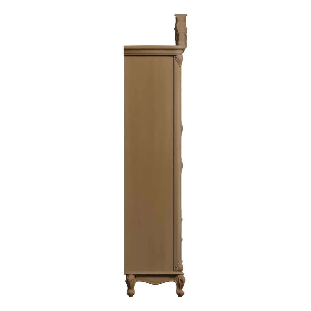 Right view of the Bottle Showcase 3D model