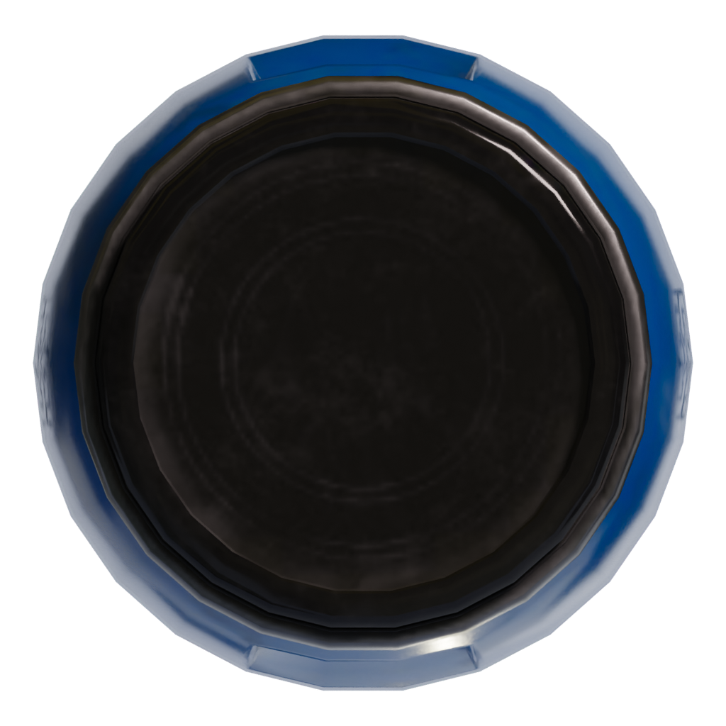 Top view of the Barrel 3D model