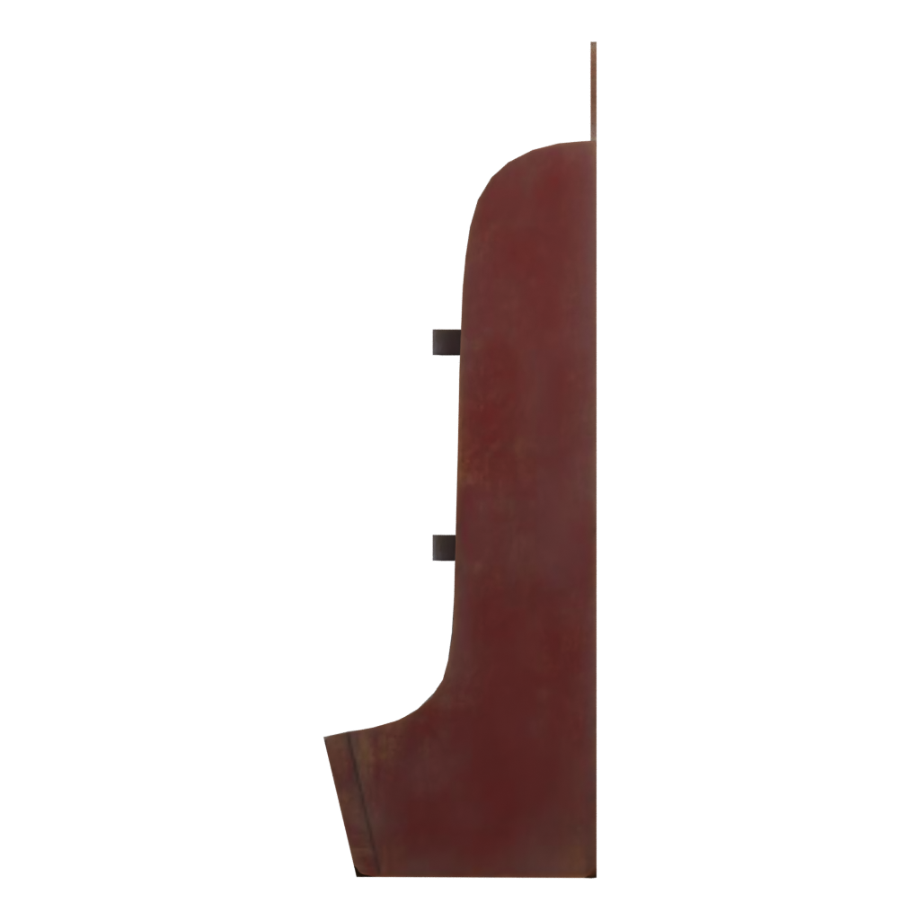 Left view of the Painted Wooden Shelves 3D model