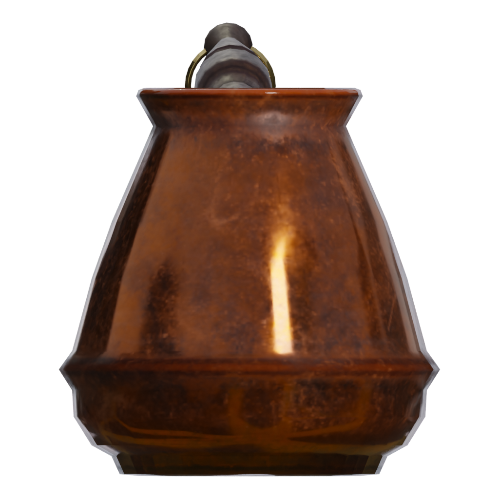 Right view of the Shiny Metal Jezve 3D model