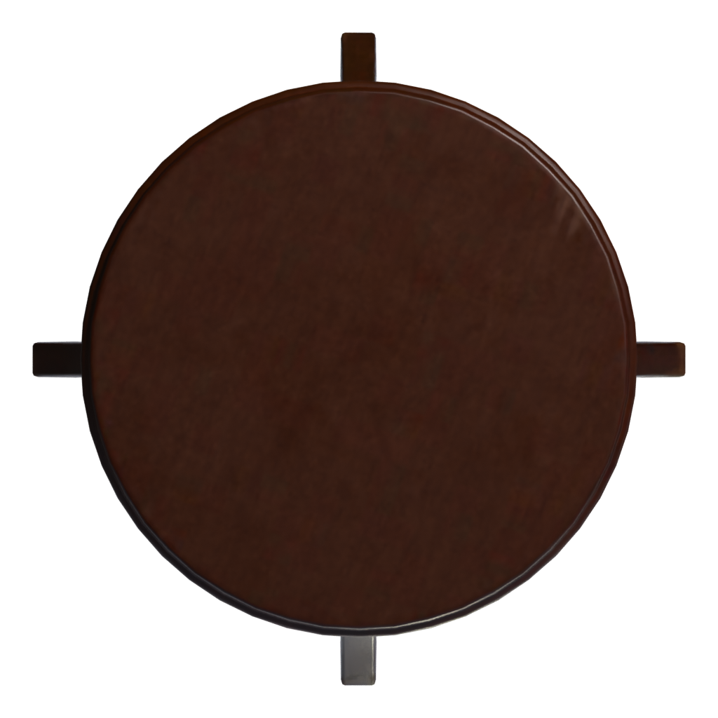 Top view of the Side Table Tall 3D model