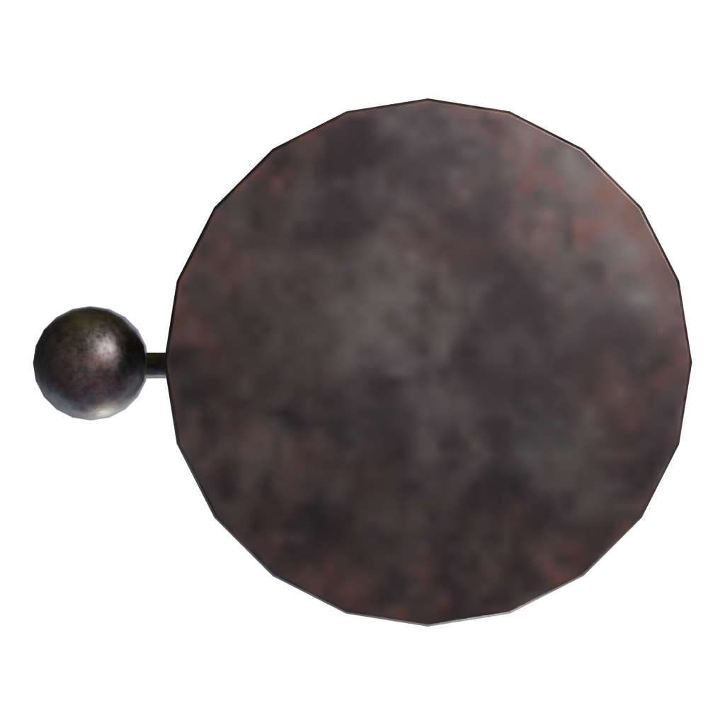 Bottom view of the Medieval Tavern Kettle 3D model