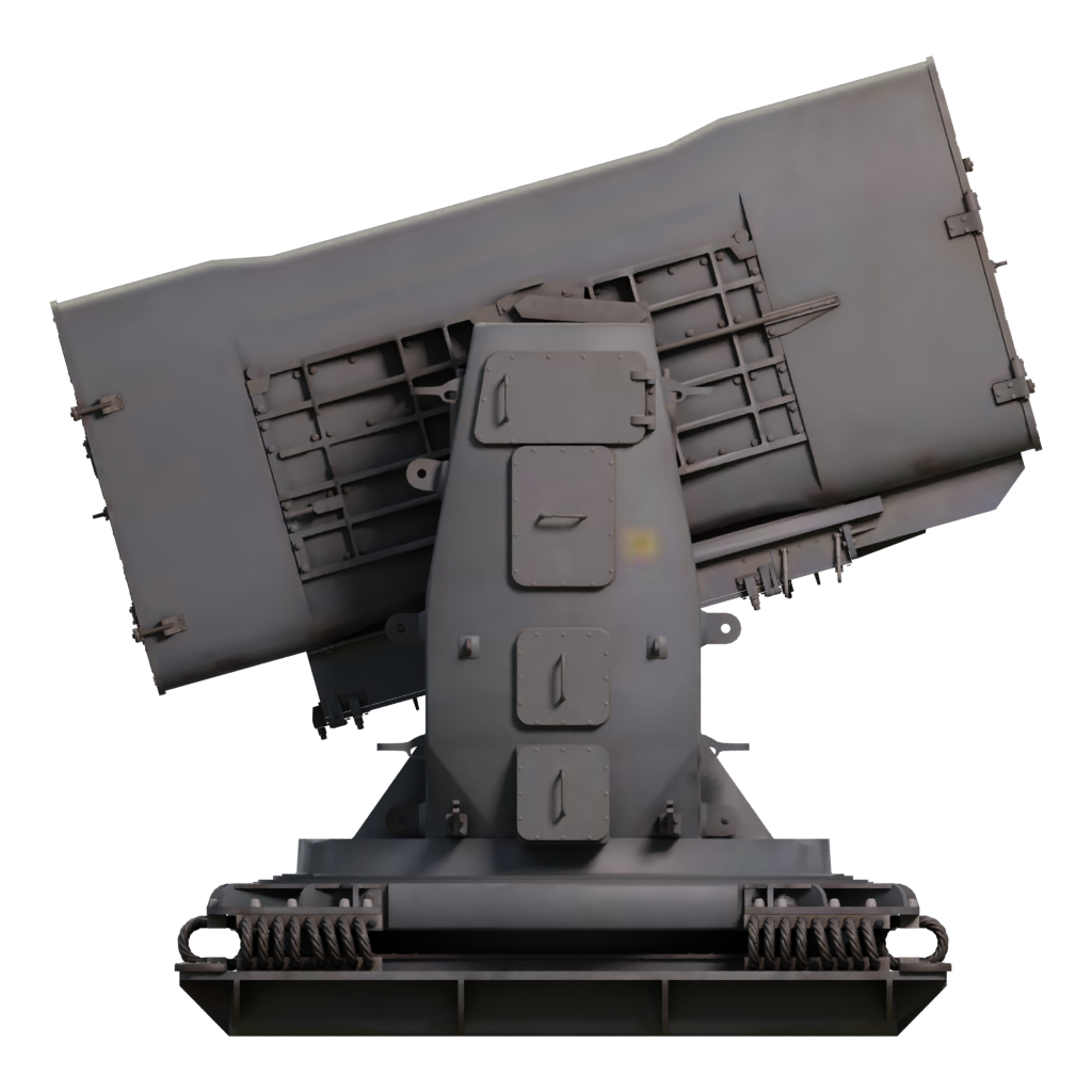 Right view of the Rocketlauncher 3D model
