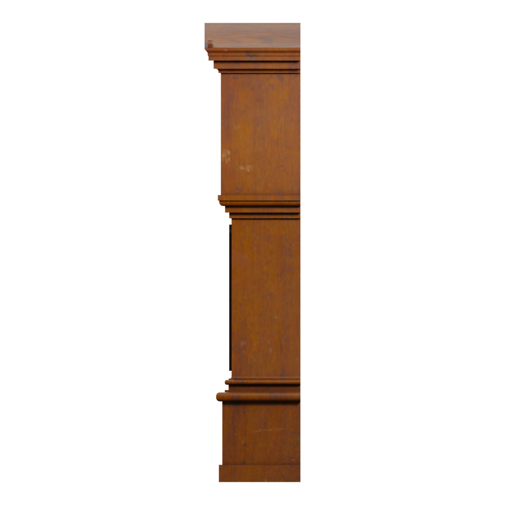 Left view of the Carrillon 3D model